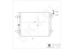Ψυγείο Κλιματισμού Volkswagen Tiguan Αφυγραντήρα 5n0820411c