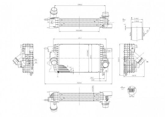 Auto-Kühlschrank Luft Meriva 1.3 Cdti 10 1302142
