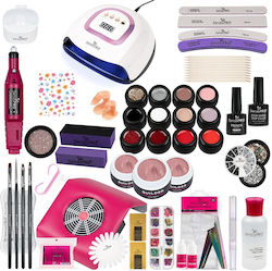 False Nails Kit Sensopro Milano Uv Gel 15ml Promotion #09 + Gift Set 4 Manicure Brushes False Nails Kit Sensopro Milano Uv Gel 15ml Promotion #09 + Gift Set 4 Manicure Brushes