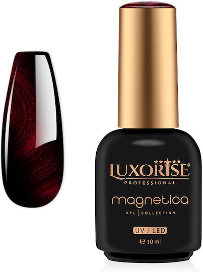 Luxorise Ojă Pentru Unghii Cu Gel Potion Roșu Ochi De Pisică 10ml