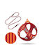 Dog Harness Curli Air Mesh Special Edition 2026 Large Red Stripes