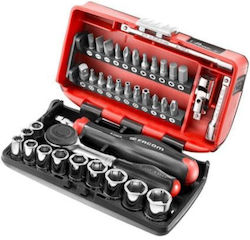 Facom R.360NANOPB Ratchet With Sockets 1\4" 39 Pieces Facom R.360NANOPB Ratchet With Sockets 1\4" 39 Pieces
