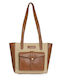 Straw Women's Shoulder Bag Tabac Brown