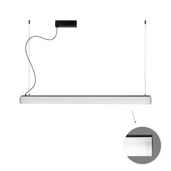 Iluminare Liniară Suspendată Neagră L1500 4000k...