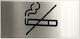 Ταμπελάκι Μεταλλικό Τραπεζιών ''no Smoking''
