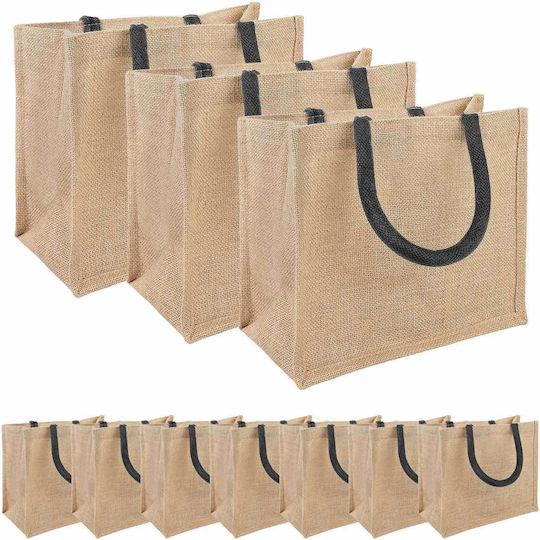 vidaxl Plastiktüten Großhandel 10 Stück Natürliche Schwarze 26 x 22 x 14 cm