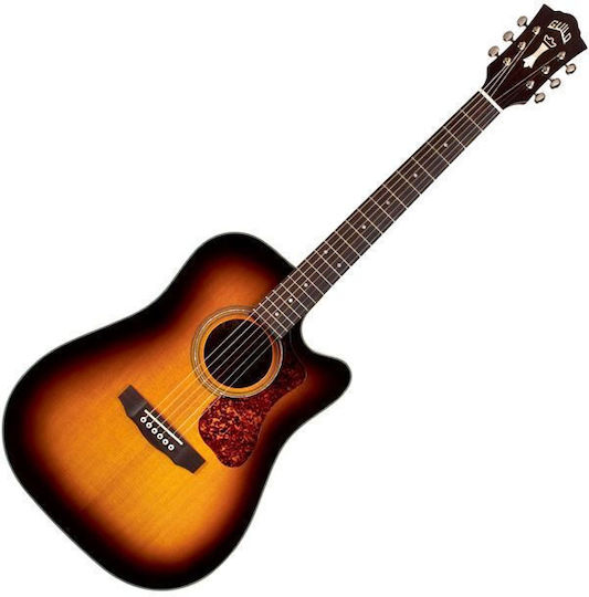 Guild D-140ce Antique Burst Semi-Acoustic Guitar