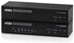 Aten KVM удължител USB VGA Dual View с Аудио RS-232 300m CE775-AT-G