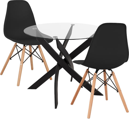 Esszimmermöbel-Set Jafaru Mit 2 Stücken Stuhl 90x90cm