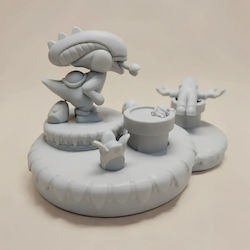 Unpainted 3D Figure Yoshi Alien Mashup Mario Alien 3D Painting DIY Gift Colors 30 Cm 1:6 Unpainted 3D Figure Yoshi Alien Mashup Mario Alien 3D Painting DIY Gift Colors 30 Cm 1:6