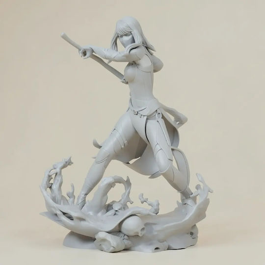Небоядисана 3D Фигура Skarlet Mortal Kombat 11 3D Боядисване DIY Подарък Цветове 30 см 1:6