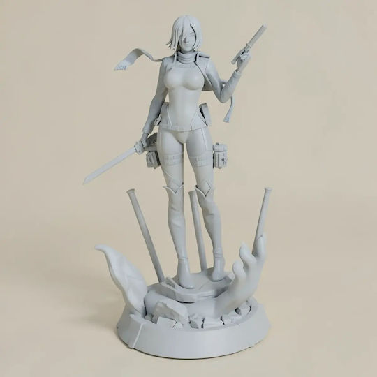 Unpainted 3d Figur Mikasa Ackerman Sexy Aus Angriff auf Titan Bemalen Diy Geschenk Farben 15,2 Cm 1:12
