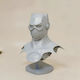 Unbemalte 3d Sammelbare Figur Cosplay Bat Blitzlicht Helm Bemalung Diy Geschenk Farben 30 Cm 1:6