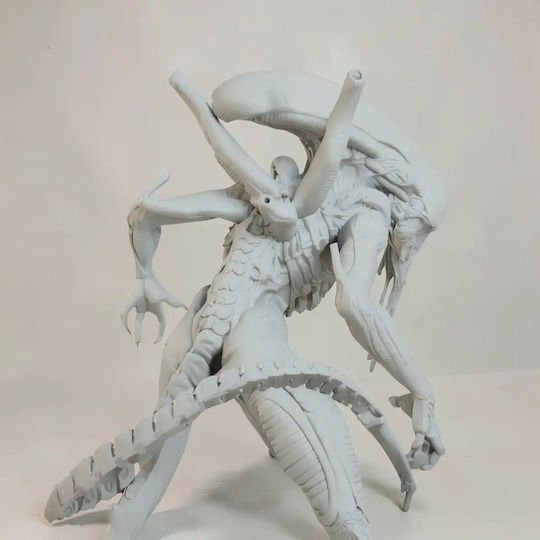 Άβαφη 3D Фигура Xenomorph Alien 380 мм Боядисване DIY Подарък Цветове 20 см 1:8