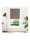 vidaXL Roller Blinds Total Blackout Brown W90xH230cm 4011074