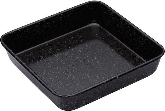 Kitchen Craft Ταψί από Ανοξείδωτο Ατσάλι με Εμαγιέ Επίστρωση 23x23cm