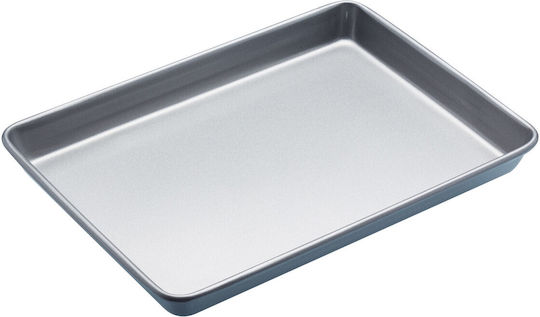 Kitchen Craft Stainless Steel Baking Pan with Non-Stick Interior Coating 24x33cm