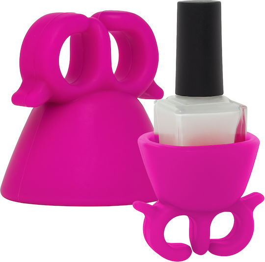 Silicone Nail Polish Holder Spill-free Painting Purple