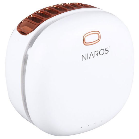 Niaros Ανεμιστηράκι Χειρός USB 3W Λευκό 0049962