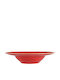 Porland Deep Porcelain Plate Red 30cm
