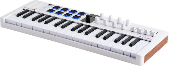 Arturia Minilab Midi Keyboard with 37 Keys White