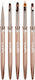 Luxorise Rose Gold Nail Art Nail Construction Manicure Brush Set 5