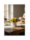 Stewehome Modern White Planter Realistic Artificial Multicolour Heliotropium