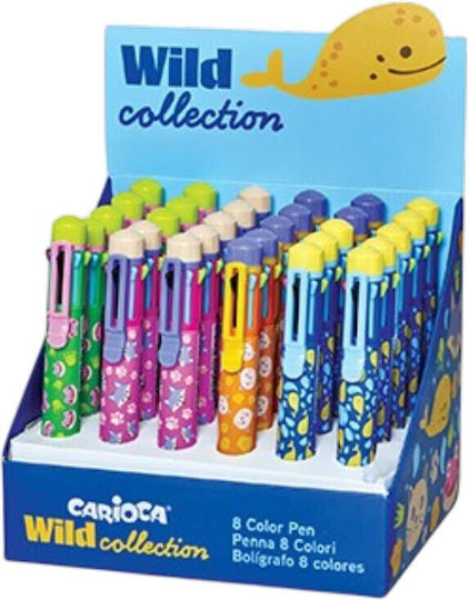 Carioca Στυλό Ballpoint Πολλαπλών Χρωμάτων (Διάφορα Σχέδια)