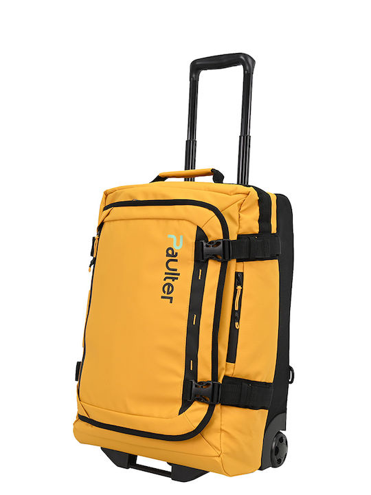 Paulter Cabin Fabric Yellow Travel Suitcase Height 53cm