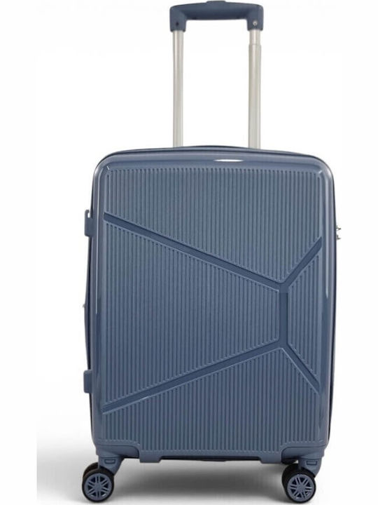 Cabin Hard Light Blue Suitcase Height 55cm