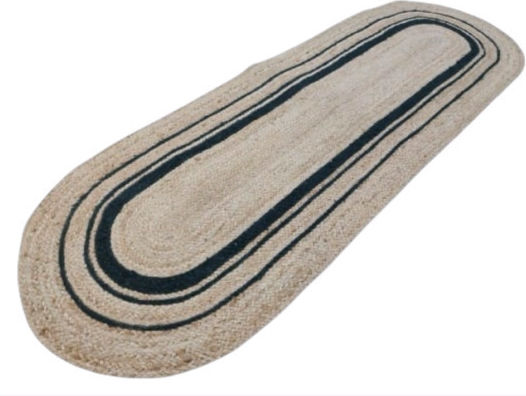 Natural Home Jute Rug 60x120cm Black