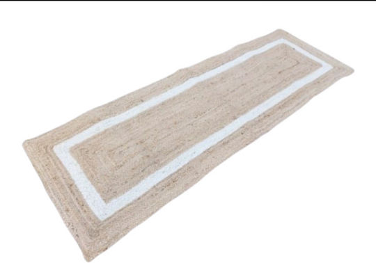 Natural Home Covor Rectangular Din Iută Alb 180x240cm