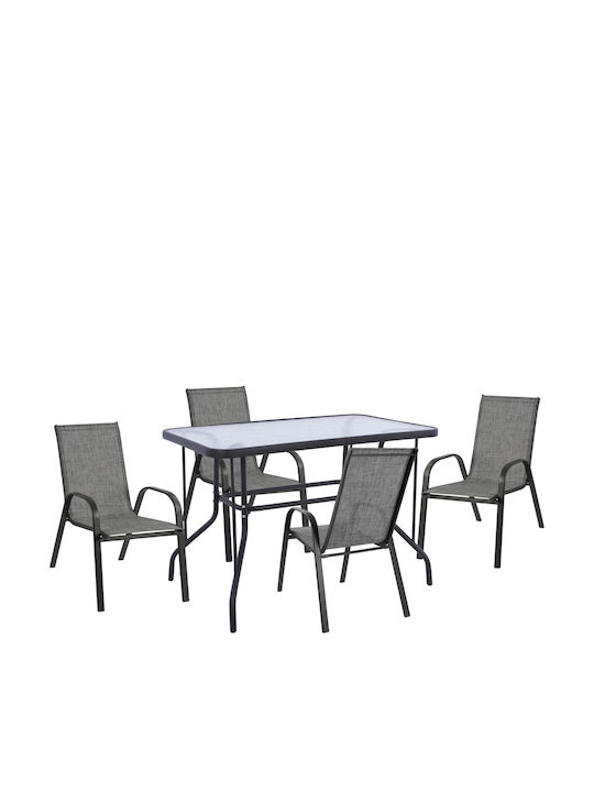 Outdoor Dining Set Adam 5 Pieces Homemarkt