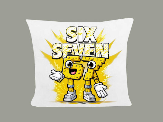 Perna Dimensiune 40x40cm Six-seven Alb