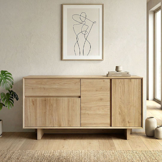 Sideboard Holz Sapphire Eiche 146x45x76.5cm