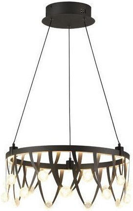 Eurolamp Висящо Осветително Тяло Черно LED с Топла Бяла Светлина 47x47x150см.