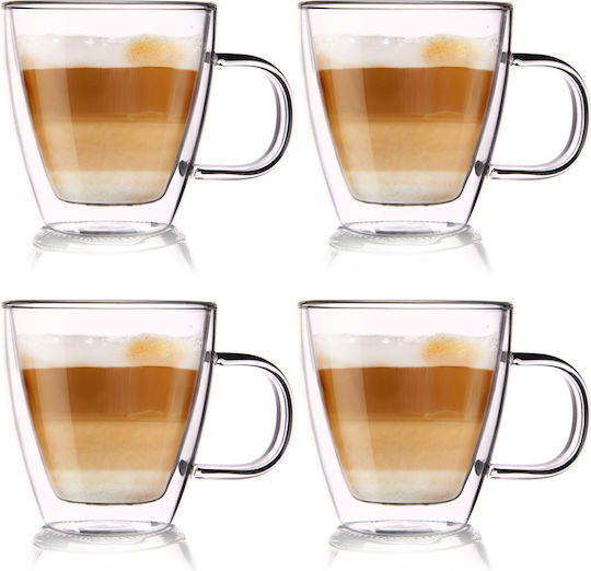 Orion Glas Tasse Transparent 180ml 4 Stück