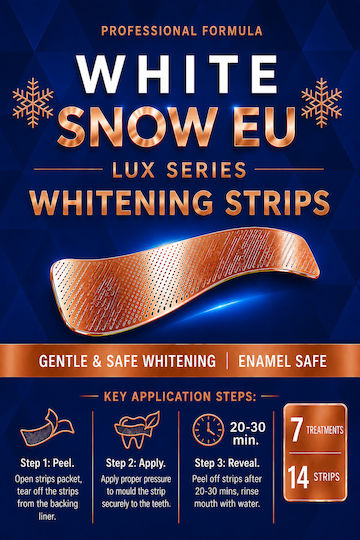White Snow EU Ленти за избелване на зъби 14 бр. WS-PRO-7