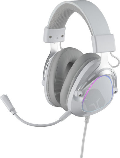 Spartan Gear Erato Over Ear Gaming Headset με σύνδεση 3.5mm Λευκό for Nintendo Switch / Nintendo Switch 2 / PC / PS4 / PS5