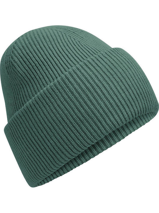 Beanie Unisex Beanie with Rib Knit in Navy Blue Colour