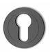 Round Security Rosette Metal Cylinder Socket Anthracite