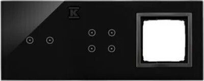 Simon Touch Рамка Touch Панел S54 Touch 3 Модула 2 Хоризонтални Touch Полета + 4 Touch Полета + 1 S54 Отвор Freeze
