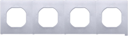 Simon 54 Nature Seal Quadruple Frame Dun4