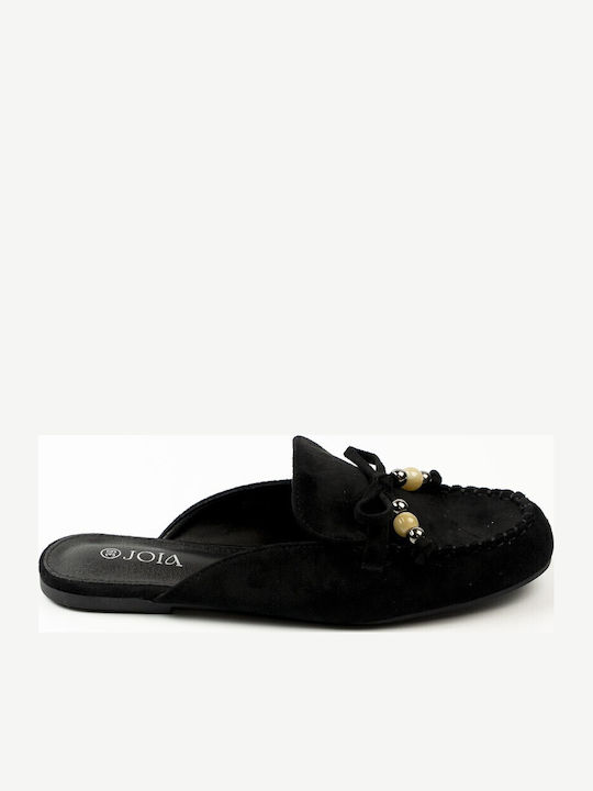 Fshoes Мюли с ток в черен цвят