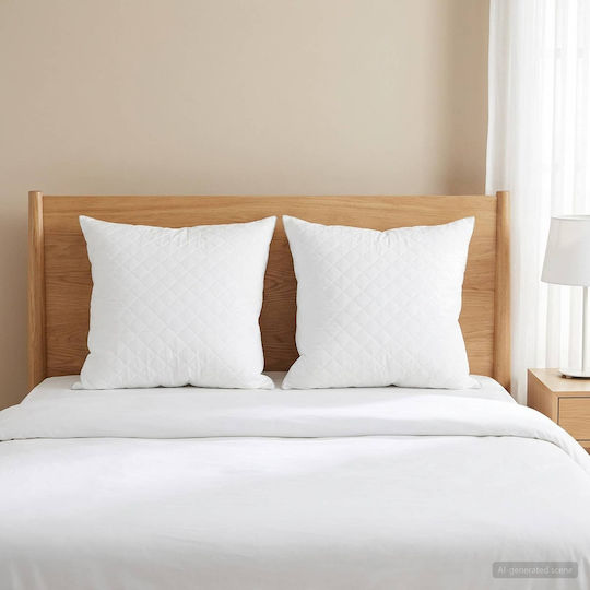 vidaXL Sofa Cushion 100% Cotton White 65x65cm