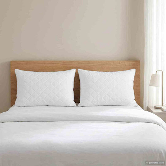 vidaXL Sofa Cushion Made of 100% Cotton White 70x60cm