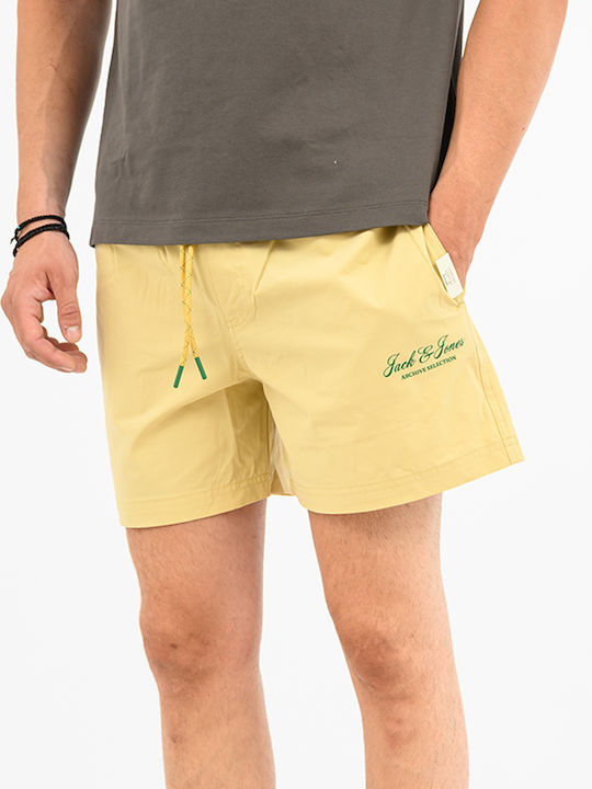 Jack & Jones Herren-Bademode Kurze Hosen Moonstoneverdant Grüner Senf