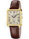 Festina Men's Battery Watch with Silver Leather Strap