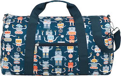 A Little Lovely Company Bag Sack Voyage 26lt Blue Fabric L46xW22.5xH25cm