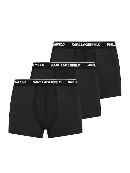 Karl Lagerfeld Herren Boxershorts 3er Pack Schwarz